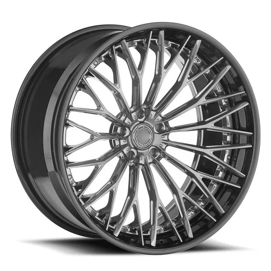 

6061-T6 Aluminum Alloy 2 Piece Forged Alloy Rims Custom Car Wheels 18 19 20 21 22 23 24 26 Inch 5x120