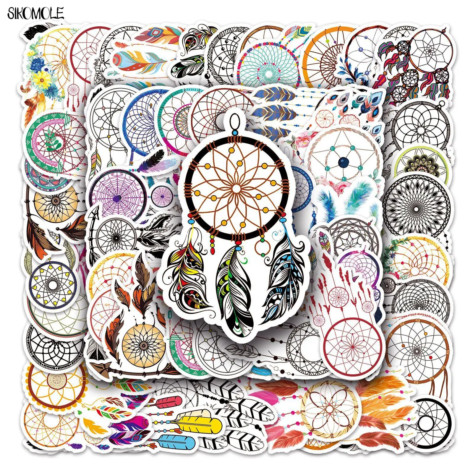 

10/30/50pcs Dream Catcher Graffiti Stickers DIY Gift Kids Toys Laptop Suitcase Skateboard Phone Guitar Decals Cartoon Sticker