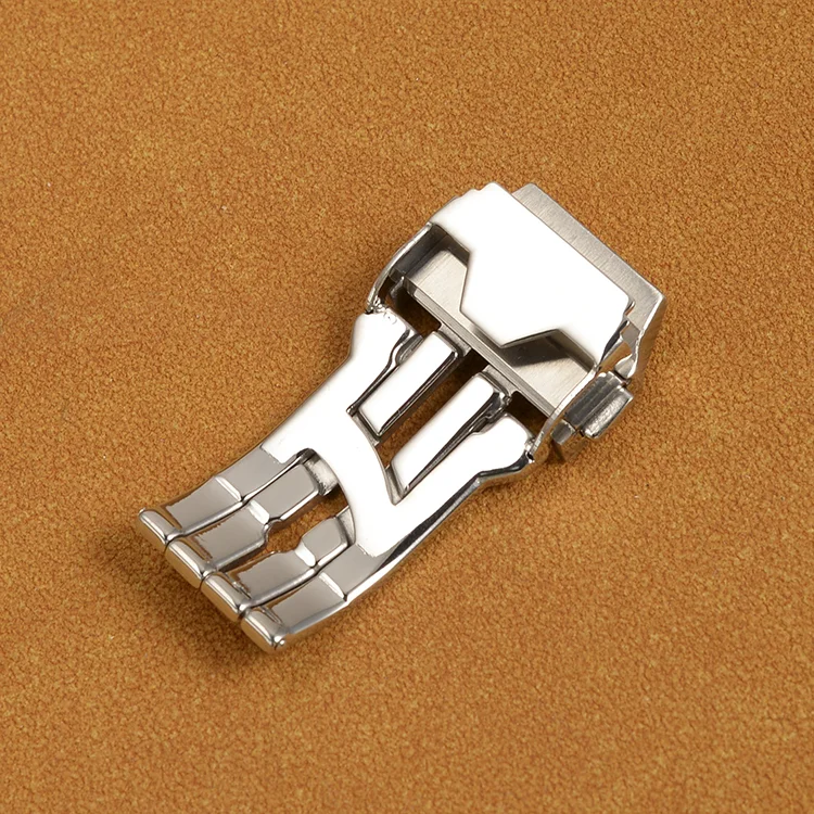 For HUBLOT Watch Rubber Strap Band Clasp Buckle Silver BIG BANG 22mm