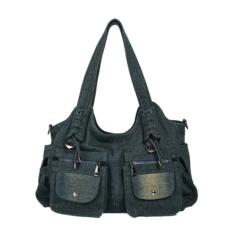 

task hands WOMAN 12400; train - 2023 Draw Mewah denim Y2K Bahu Ancient for Duffle. tote messenger