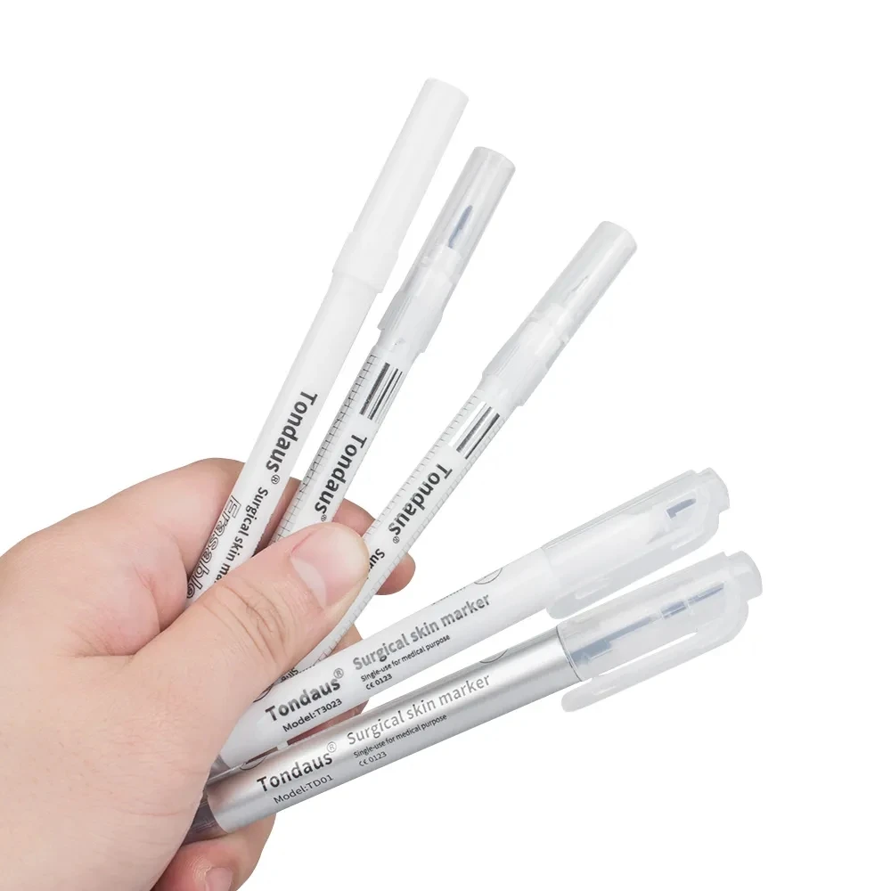 1pc Professional Surgical Sterile Skin Marker Pen Microblading Tattoo Eyebrow Lip Skin Marker Pen Measuring Ruler Set Tool 5