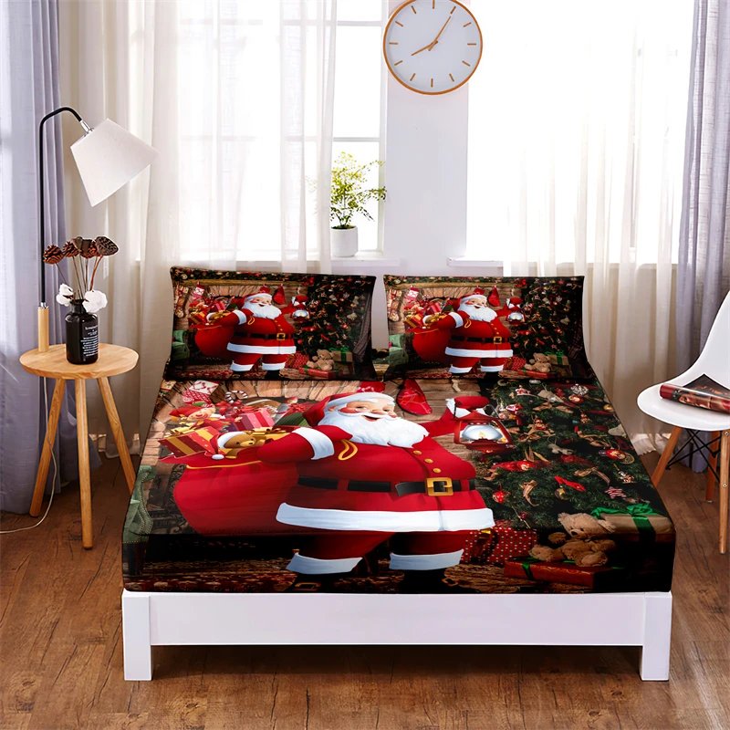 

3 шт., простыня-наматрасник с резинкой, из полиэстера