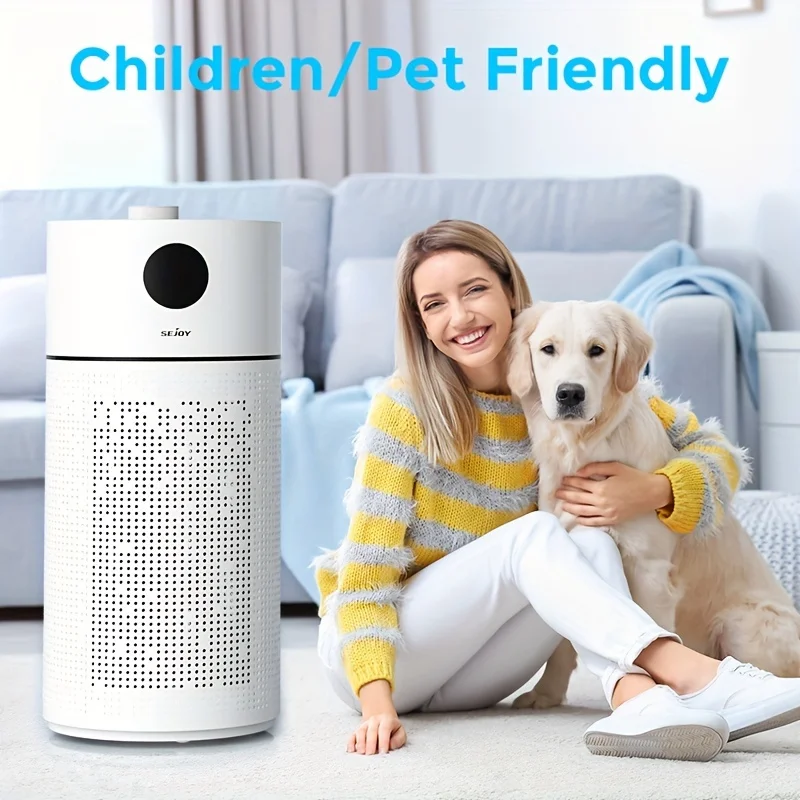 Sejoy HEPA  Air Purifier For Home Large Room Intelligent Touch Control Air Purifiers For Bedroom LED Display Auto Mode Quiet Mod 5