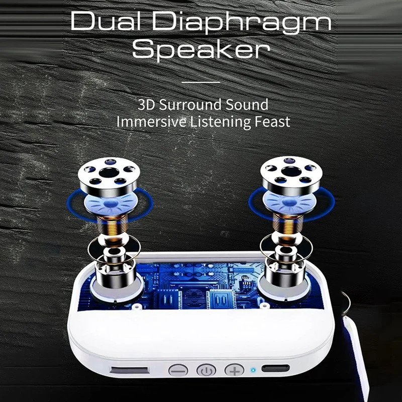 Bone Conduction Bluetooth 5.2 Speaker,White Noise Sleep Machine Bluetooth Music Box Under Pillow For Improved Sleep