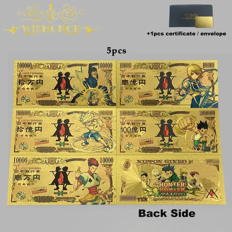 

Selling Popular Japanese Anime Hot Role Color Printing Gold Foil 24K Plastic Card