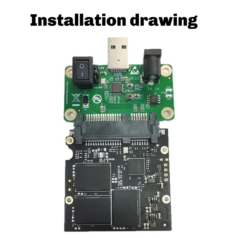 SSD 솔리드 스테이트 드라이브 카드 오프너 USB3.0-SATA 어댑터 플레이트 SSD 수리 LED 표시등