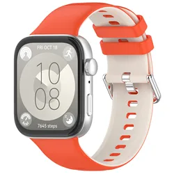 Vibrant Multi - Colored Sports Watch Strap - Universal Fit for Huawei Fit3 (Orange starlight)