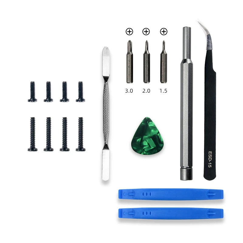 

For Steam Deck Backshell Screw Phillips Screwdriver Tweezers Pry Bar Triangle Piece Tool Set