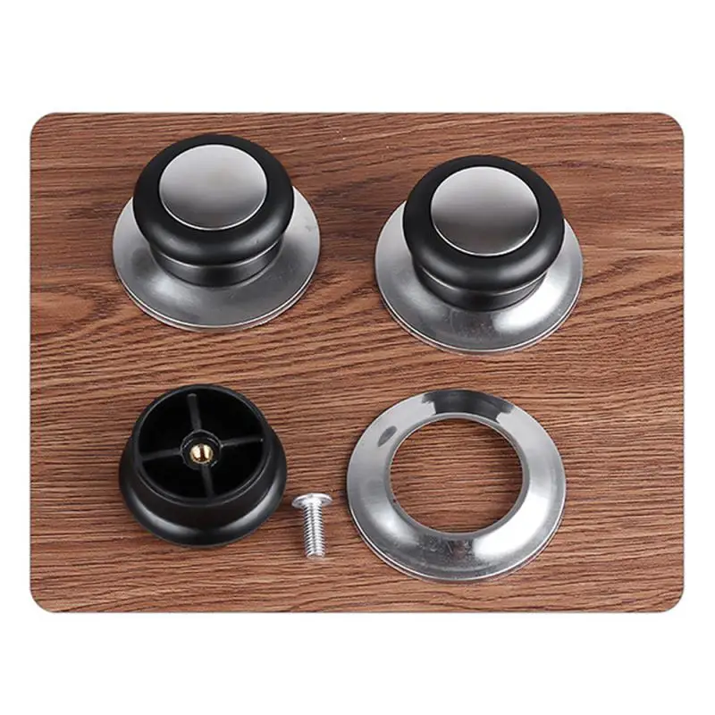 Pot Handle Easy To Install Stainless Steel Glass Top Beads Universal Kitchen Lid Handle Cooker Parts Replace Handle Gaizhu