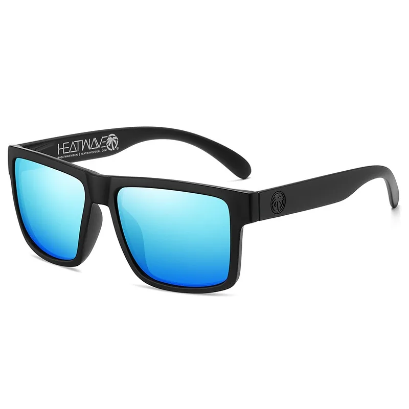 Square Men's Polarized Heat wave Sunglasses Outdoors Lifestyle Coating Sun Glasses UV400 With Box polarized sunglasses