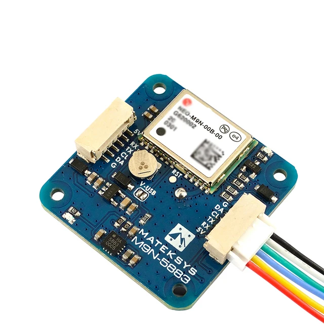 Matek MATEKSYS M9N-5883 GNSS M9N GPS & QMC5883L With Compass Module Built-in Patch Antenna For RC FPV Long Rang Racing Drone 4
