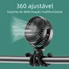 New 5200 mah multi-functional stroller Mini fan Portable USB charging small fan Mobile phone seat outdoor handheld Octopus fan 5
