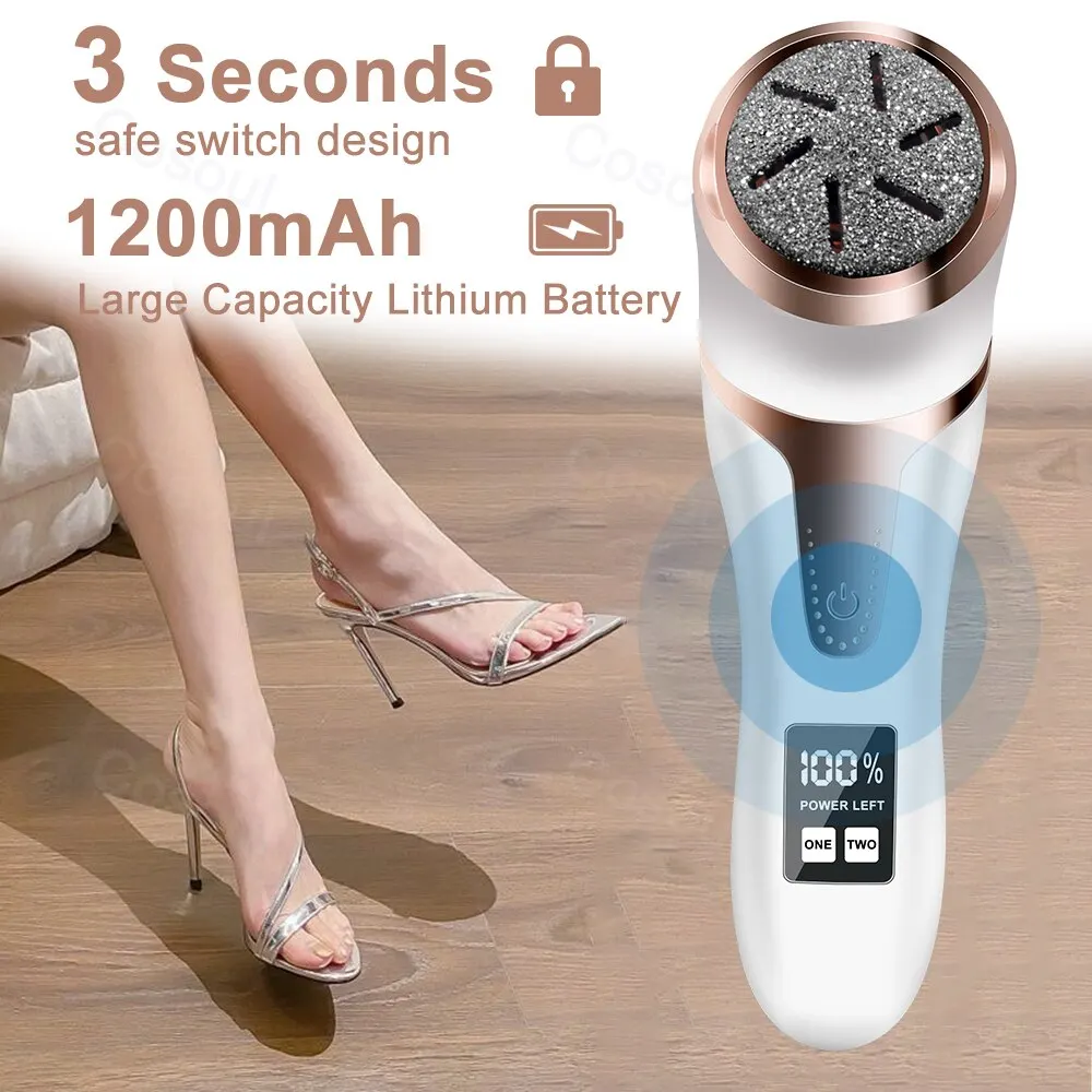 Pedicure Tools Professional Electric Foot Dead Skin Remover Feet Scrubber Callus Remover Feet File Exfoliating Heels Grinder Electric Foot Grinder Electric Foot File Electric Foot Callus Remover