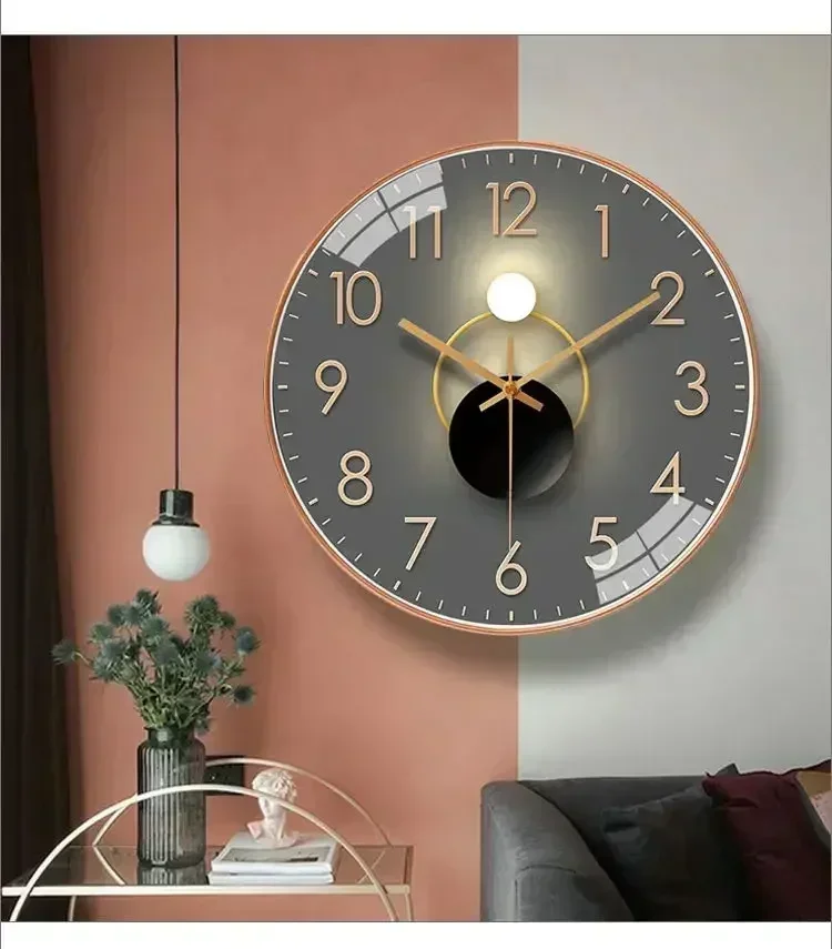 Silent Battery Operated Wall Clock - Non-Ticking Decor for Home  Office