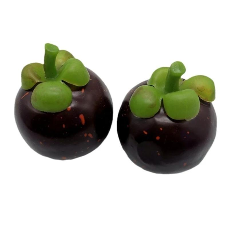 10pc Simulated Mangosteens Fake Fruit Display Props Kitchen Parties Home Decors 270F