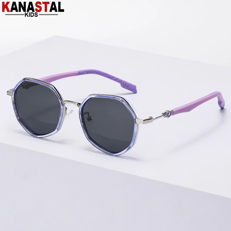 Children Polarized Sunglasses Kids UV400 Sun Glasses TR90 Metal Eyeglasses Frame Camping Sunscreen Bike Anti Glare Shade Eyewear