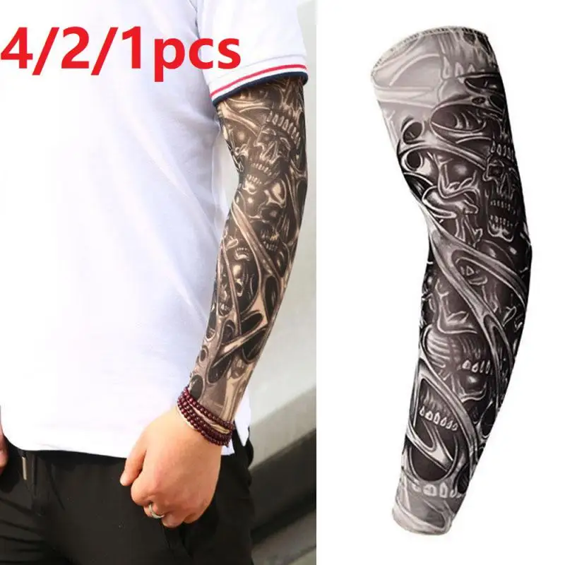 4/2/1pcs Summer Sun Protection Cycling Arm Covers Cooling Sleeves