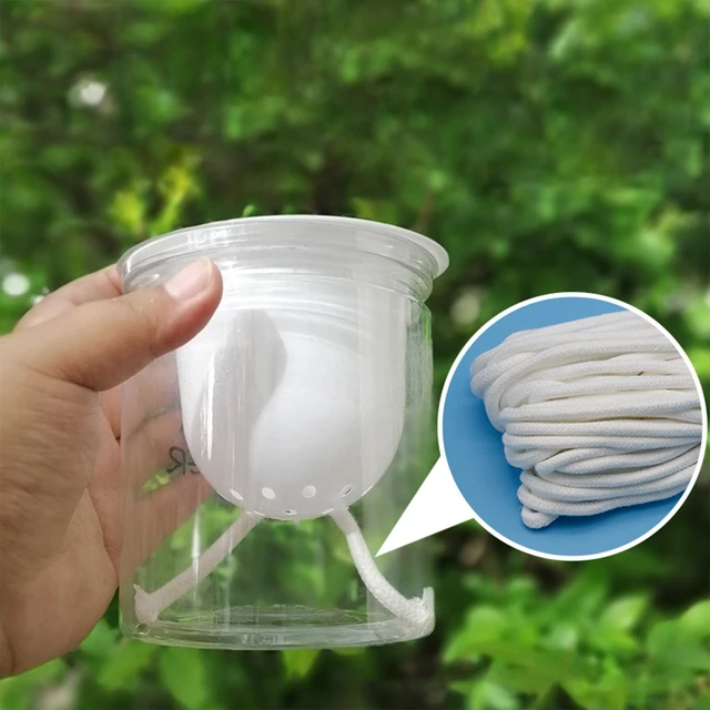 5/10m Self Watering Wick Cord Cotton Rope 4mm For Indoor Potted Plant Self-watering Diy for House Plants Herbs Succulents Flower 5