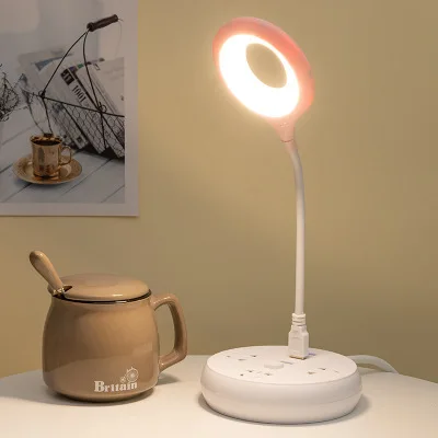 Foldable Led USB Charging Small Desk Lamp Student Reading Desk Lamp USB Eye Protection Bedroom Blue Pink White