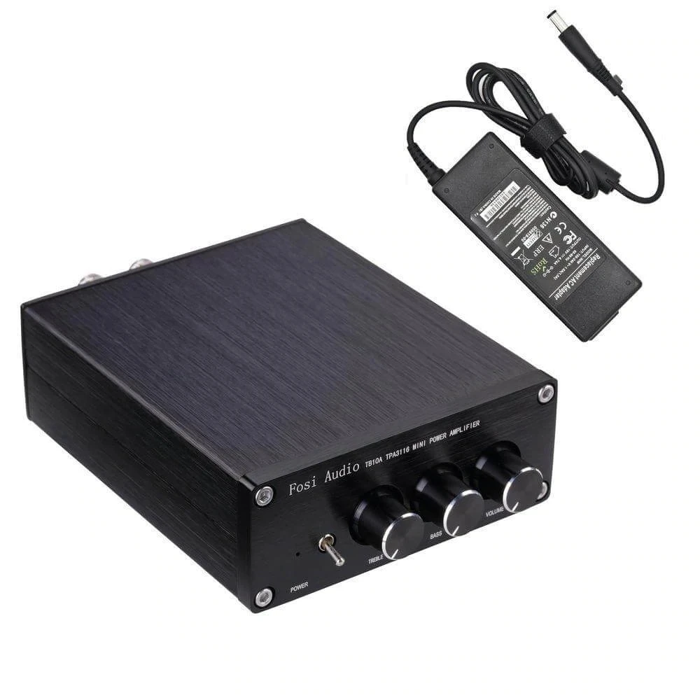 미니 하이파이 클래스 D 통합 앰프, TB10A 2Ch 스테레오 오디오 앰프, 저음 및 고음 제어, 100W x 2