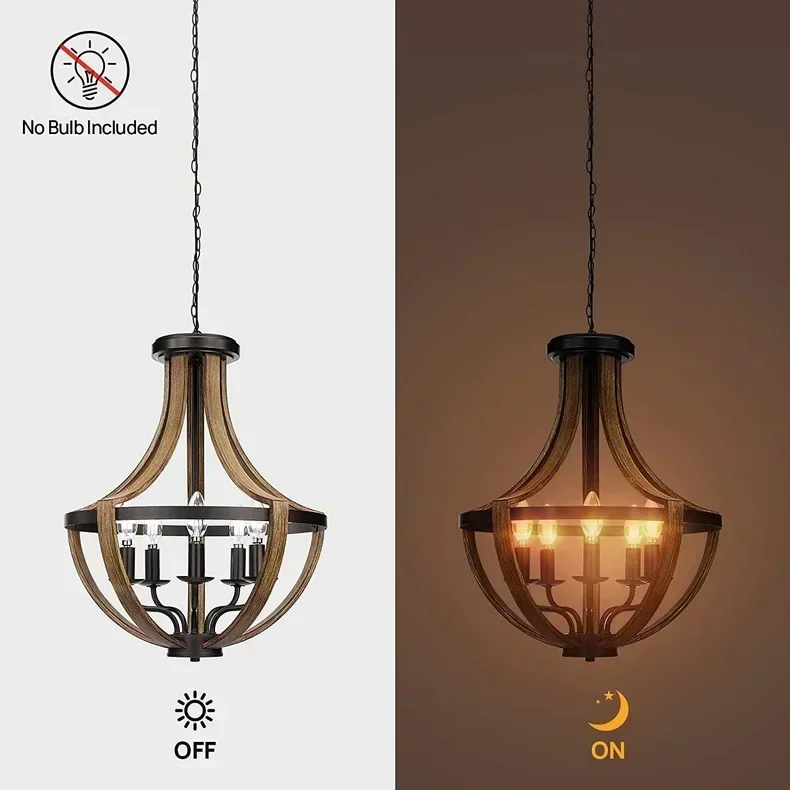 

American country vintage chandelier Hallway foyer Dining Room Kitchen Island Bedroom pendant gloss LED lighting ceiling light