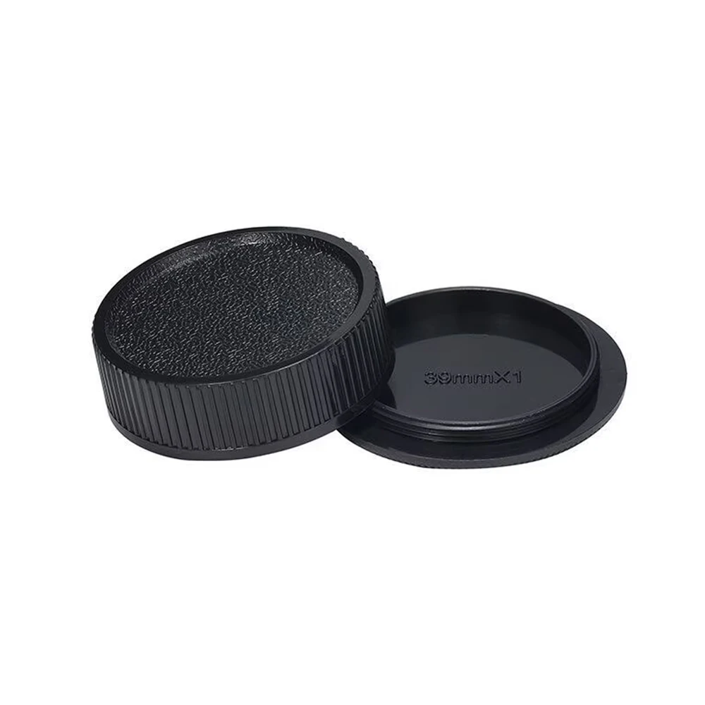 M39 후면 렌즈 캡/카메라 바디 캡 세트 라이카 39mm 렌즈 M39(M39x1) 마운트 카메라 및 렌즈용 플라스틱 블랙