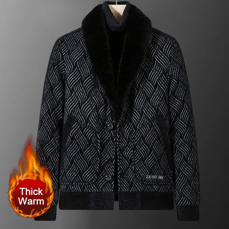 

Men Thickened Fur Collar Coat Manteau Homme Hiver Winter Coat Men Abrigo Largo Hombre Trend Brand Mens Woolen Coat Woolen Jacket
