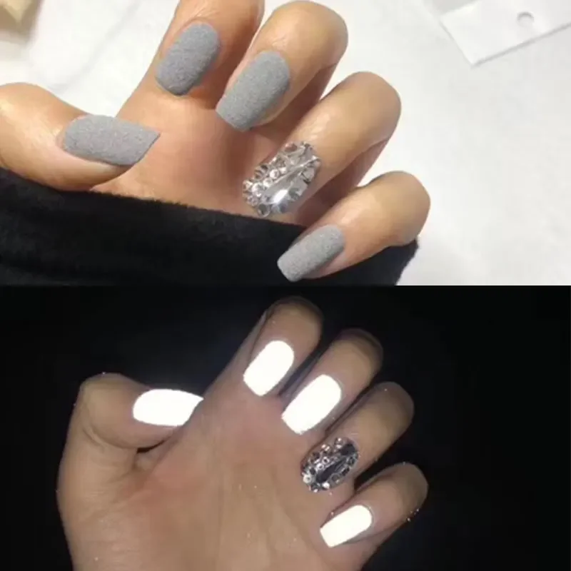 1 box Disco Dancing Glitter Powder Nail Art Decoration Shining Dust Manicure Nail Polish UV Gel Design Fluorescent Pigment