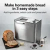 29890 Premium Dough & Bread Maker Machine with Auto Fruit and Nut Dispenser, 2 lb. Loaf Capacity, 3