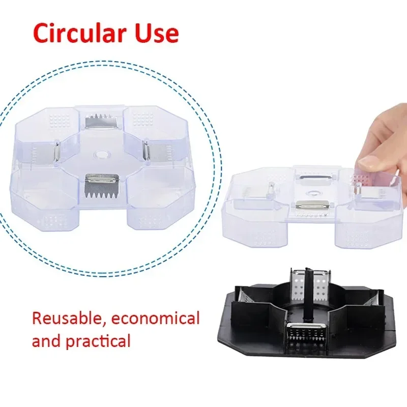 Cockroach Trap Bug Catching Tool Cockroach Box with Cockroach Feed Safety Physical Bug Size Pass Kill Trap Home Indoor Kitchen