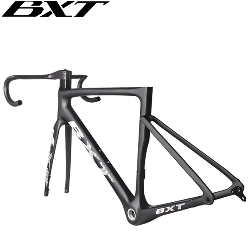 Road Disc Bicycle Carbon Frame Thru Axle Full Carbon Road Bike Frame Flat Mount Disc Brake Aerodynamic Fully Hidden Cable Line bicycle parts bicycle frame