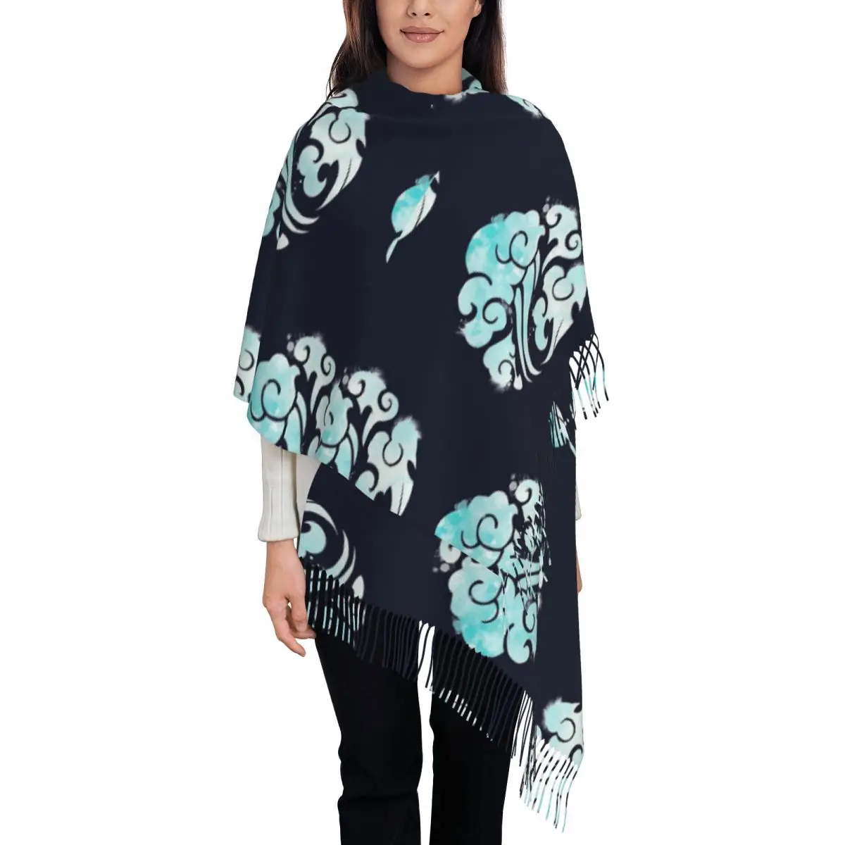 

The Gusu Lan Sect Shawl Wrap Women Winter Large Long Scarf The Untamed Pashminas Shawl Scarves