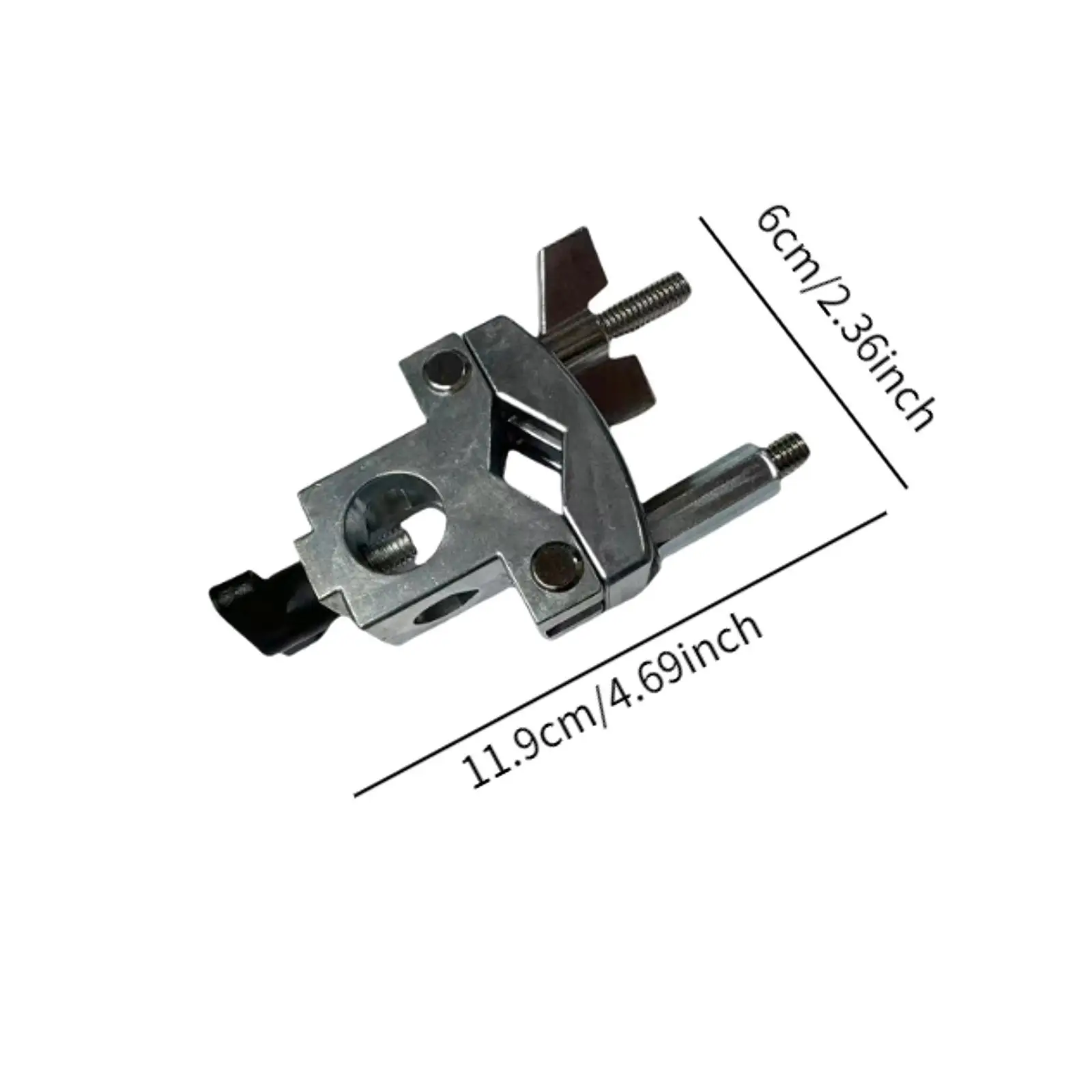 Drum Cymbal Extension Clamp Accessories Metal Musical Instrument Adjustable Bracket Cowbell Mounting Bracket Cymbal Arm Clamp