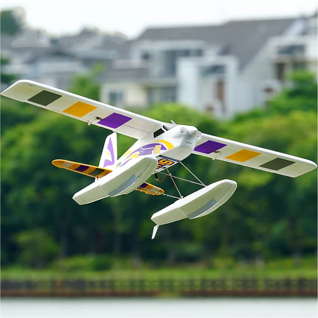 FMSRC RC Airplane Plane 1200mm Super EZ V4 Trainer Beginner With Gyro Floats Optional 3S 4CH PNP Model Hobby Aircraft Avion EPO 2