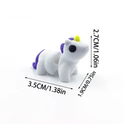 Whimsical 3D Printed Animal Figurine Ornaments - Durable & Fun Party Decor (Unicorn)