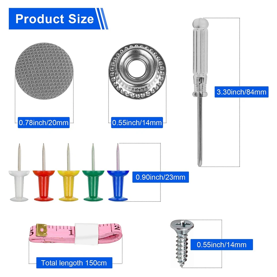 Kit Réparation Plafond Auto - Boutons Rivets Et Outil Inclus - Pour Tissu De Toit Décollé, Camping-car, Camion