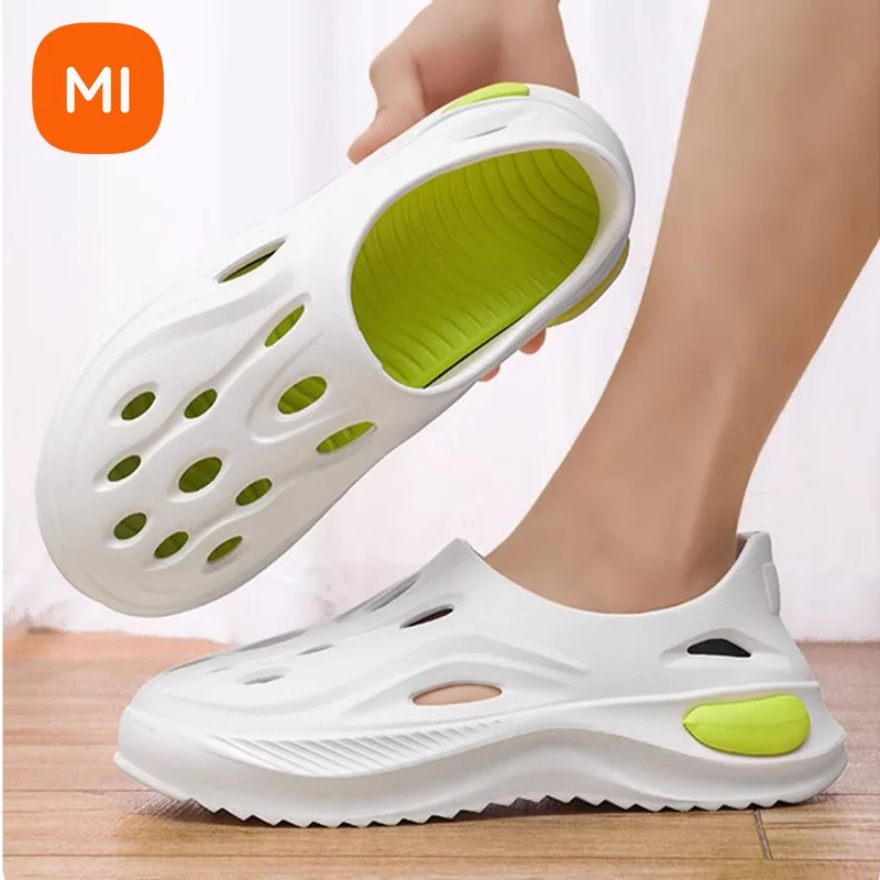 

Xiaomi Youpin 2024 New Men's Crocs Summer Platform Soft Beach Sandals Go Out Durable Wear Slippers