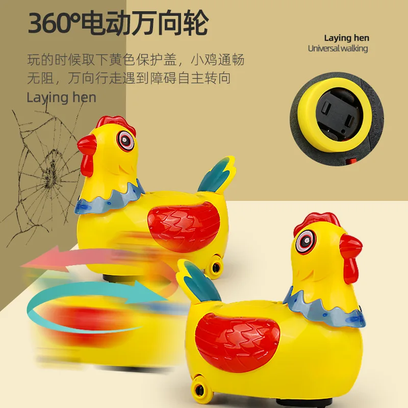 Children Music Electric Hen Laying Eggs Walking Toy Interactive Educational Toy Parent Child Interactive Toy Childrens Toys