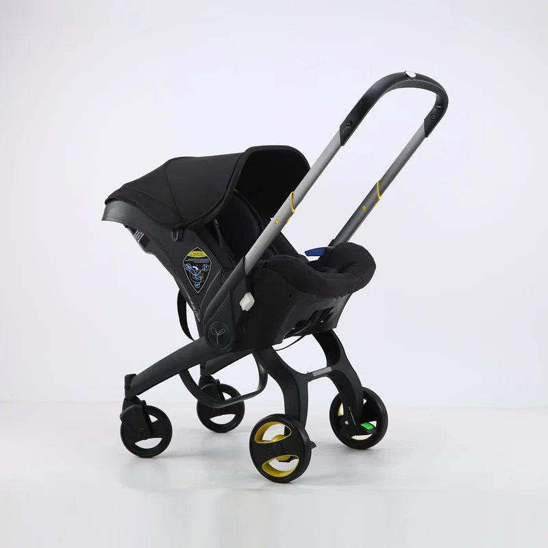 Poussette bébé 3 en 1 avec siège auto, poussette de luxe pour bébé, poussette haute, poussette pour nourrisson, pliage facile, poussette de voyage légère