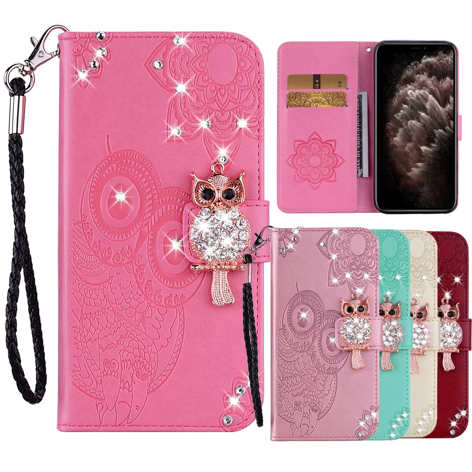 Lankashi Premium Custodia Portafoglio in PU Pelle Supporto Caso Guscio Protettiva Cover Flip Skin Case per El X90 6.95 (Rosa