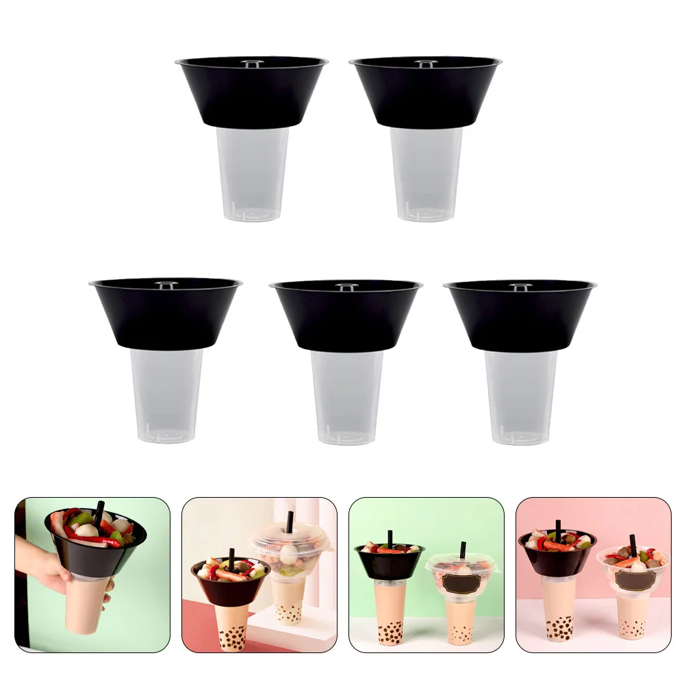 Cup Snack Drink Cups Box Bowl Holder Plastic Container Coffee French