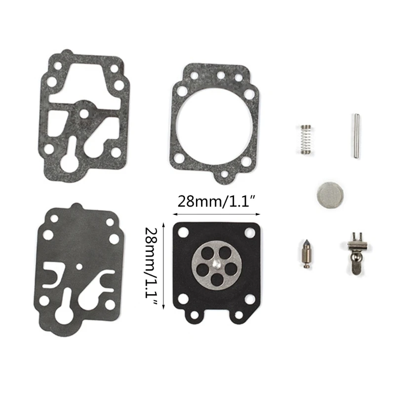 Carburetor Repair Diaphragms for Dirt Bike Motorcycle 26cc 33cc 43cc 49cc 52cc K0AF motorcycle carburetor carburetor repair tool kit carburetor repair tool