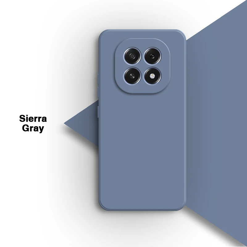 Luxury Shockproof Soft Liquid Silicone Phone Case - Solid Color Back Protective Cover in Candy Style