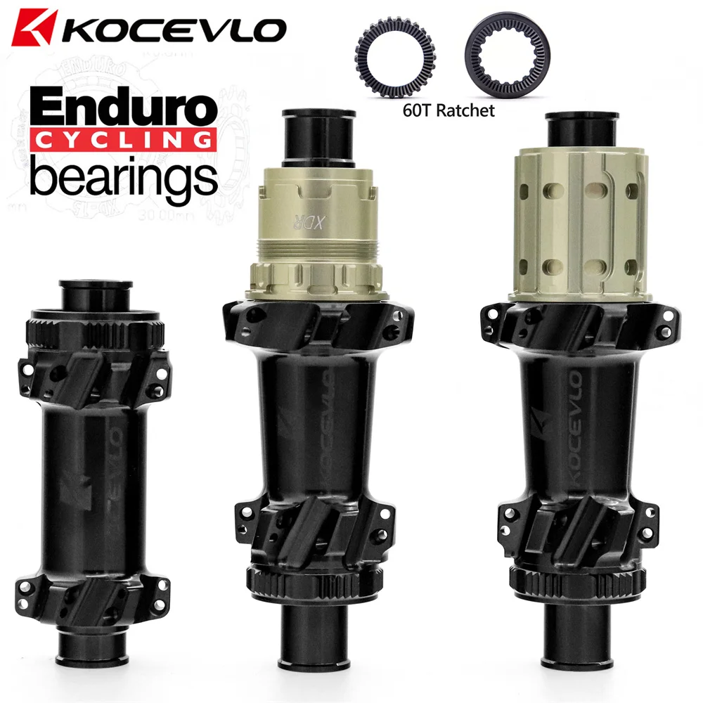 KOCEVLO road disc brake hub MODEL Star Ratchet Straightpull 100x12 142x12mm 24 hole ultra light 270g road 60T ratchet ENDURO performance