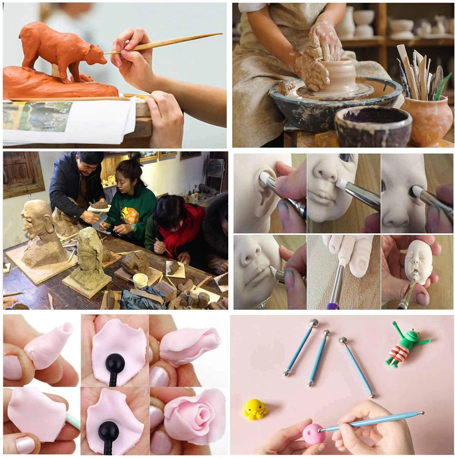 Ceramic Clay Tools Set 5