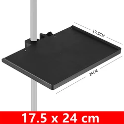 Universal Microphone Stand Sound Card Tray Clip for Live Broadcasts and Recording Sessions (L)