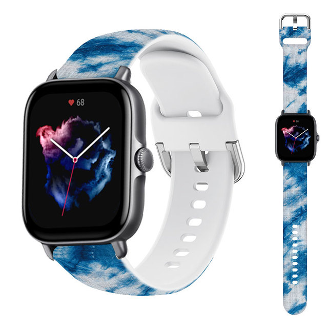 22mm silicone Bnad For Amazfit GTS/2/3/2e/GTS2 Mini/GTR 3 Pro/47mm/GTR2/stratos 2/3 Smartwatch Bracelet Amazfit bip strap