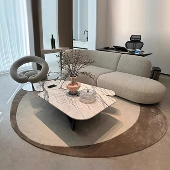 Modern Irregular Plush Rug 1