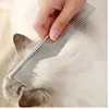Pet Dematting Comb Stainless Steel Pet Grooming Comb for Dogs and Cats Gently Removes Loose Undercoat Flea Comb Pretty&Better 2