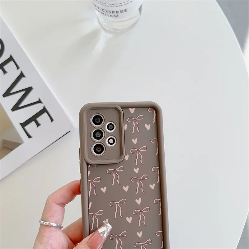 Love Heart 3D Pink Bow Phone Case